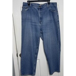 L.L. Bean Original Fit Jeans Womens 20 Reg Relaxed Straight Leg Blue Denim